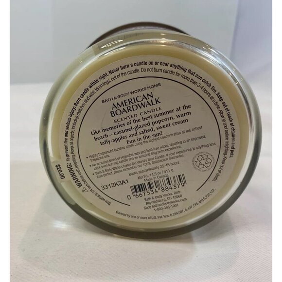 Bath & Body Works Candle American Boardwalk Destination Collection 2014 DAMAGE - Picture 5 of 5